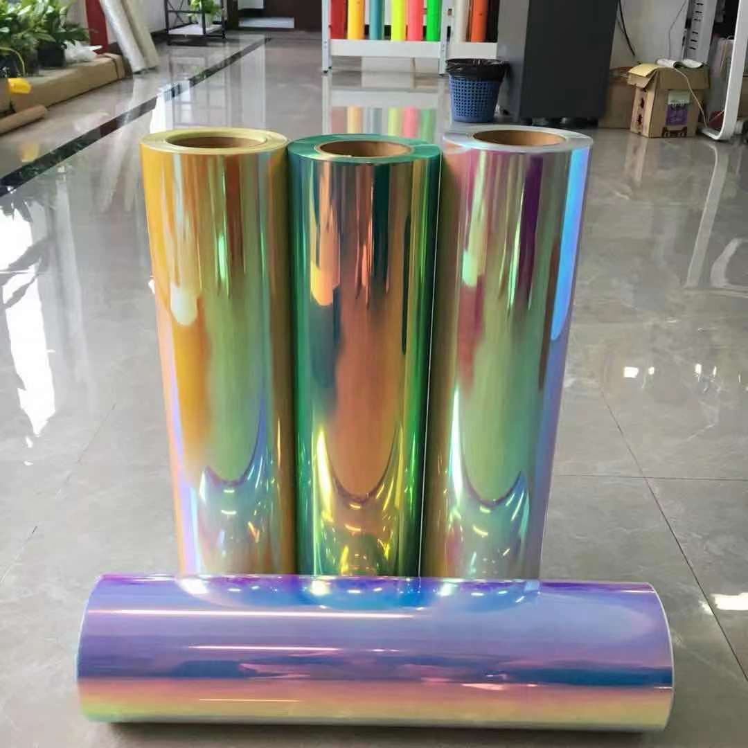 Fácil de deshierbe Holograma Transferencia de calor Cuttable de vinilo Flex para ropa