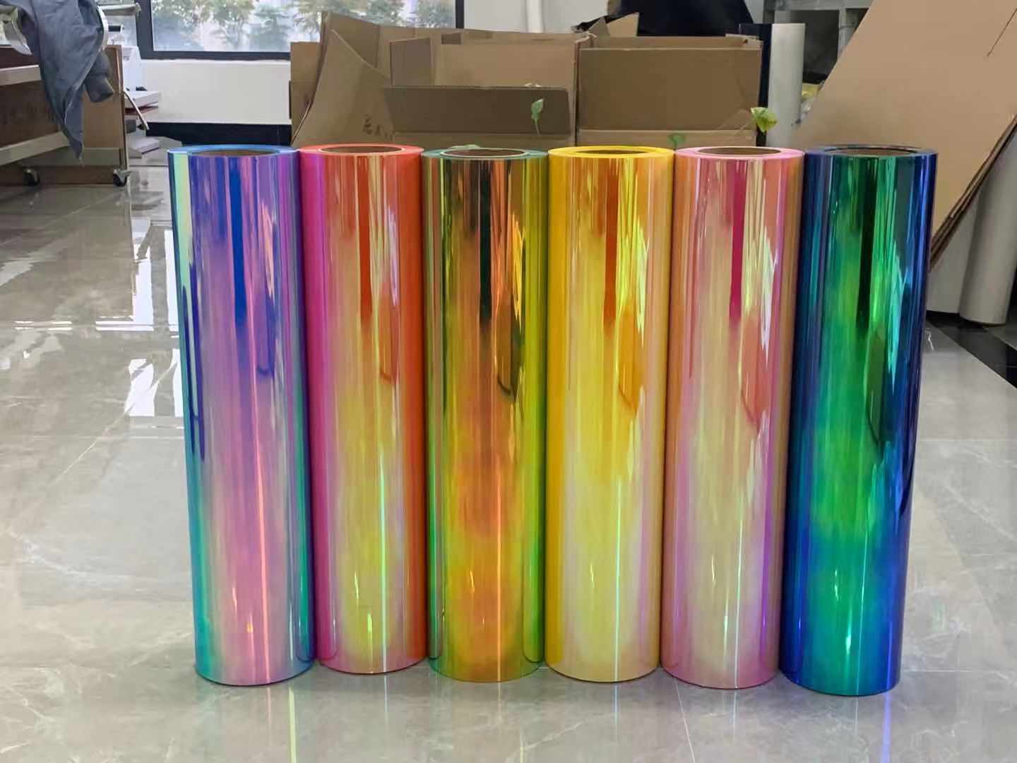 Fácil de deshierbe Holograma Transferencia de calor Cuttable de vinilo Flex para ropa