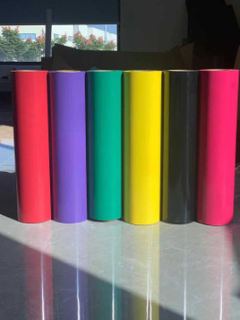 Flex de PU cortable de vinilo de transferencia de calor de fácil deshierbe para textiles