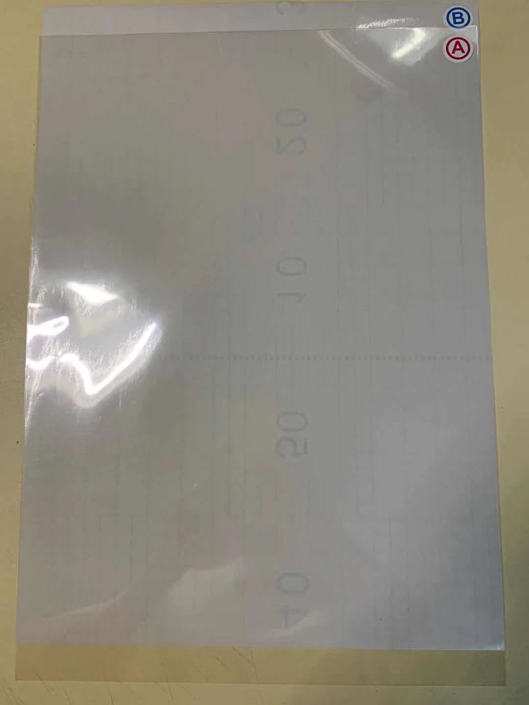 Película UV DTF de tamaño A3/A2 (juego de películas A & B) película mágica de transferencia en frío/caliente UV DTF-etiqueta de cristal UV para solución de transferencia UV