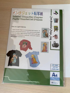 Película de transferencia de PU imprimible con inyección de tinta de color claro para impresora de inyección de tinta de escritorio